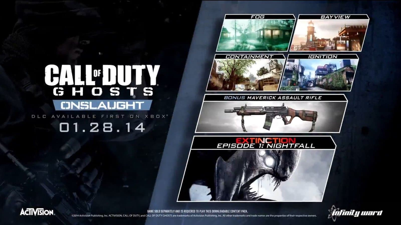 Anunciado el primer DLC de Call of Duty Ghosts: Onslaught
