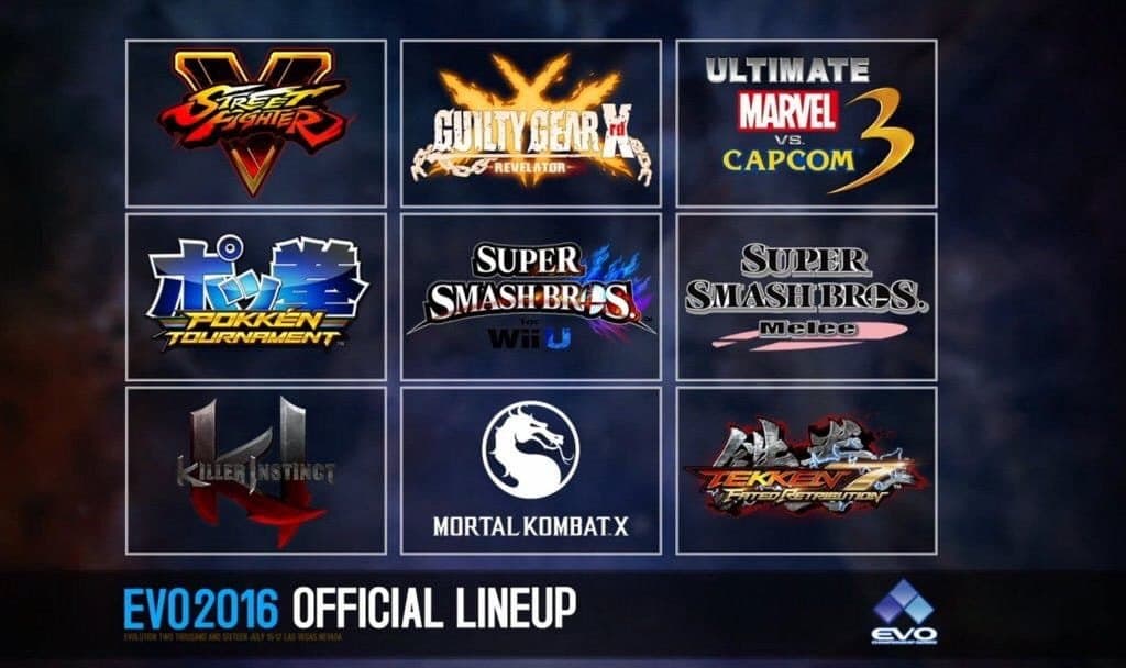 EVO 2016 presenta su lineup oficial de juegos