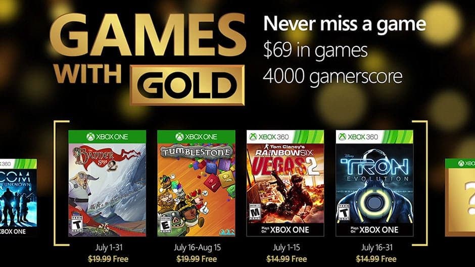 Xbox revela los juegos gratuitos para el mes de Julio