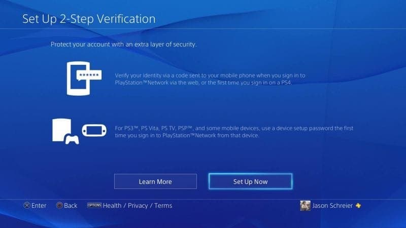 Usuarios de PSN podrán agregar la verificación de 2 pasos a su cuenta