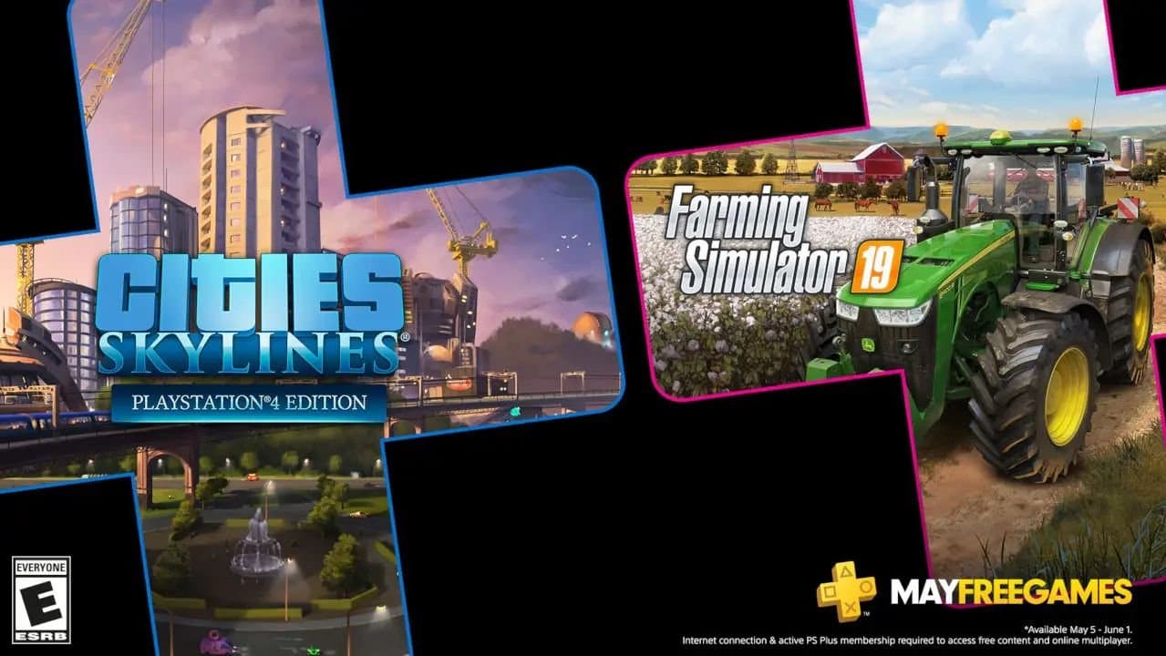 Cities: Skylines y Farming Simulator 19 son los juegos gratis de mayo para Playstation Plus