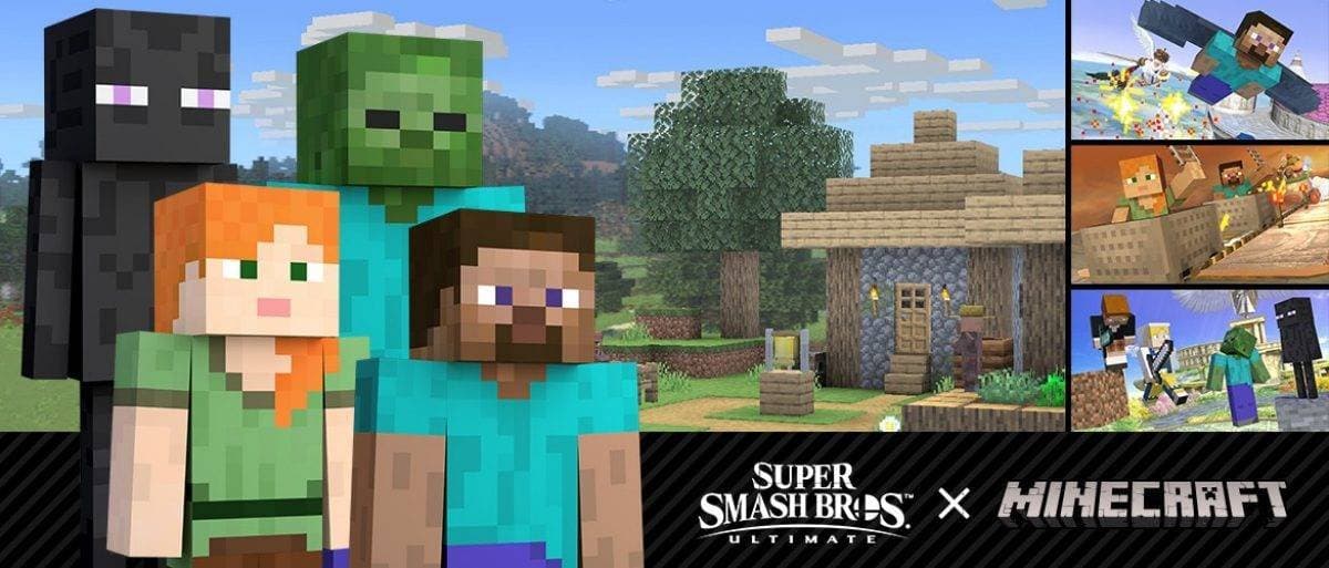 Steve de Minecraft llegará a Super Smash Bros. Ultimate
