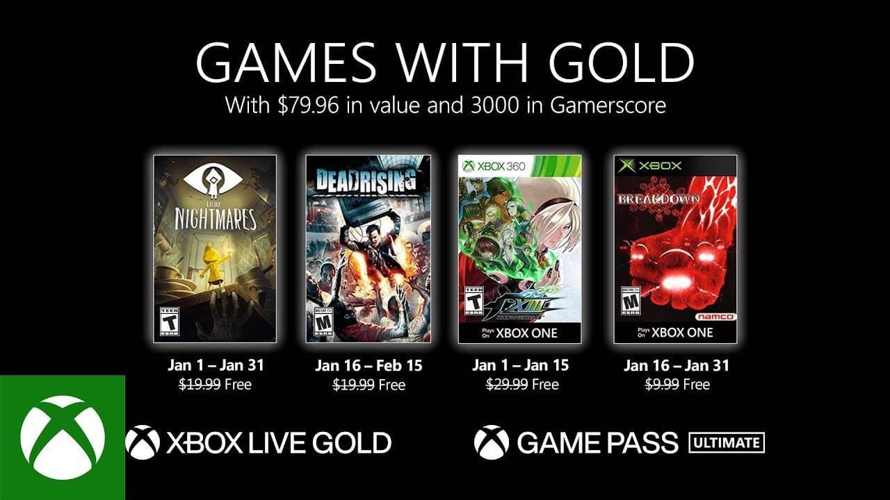 Estos son los Games with Gold para enero 2021