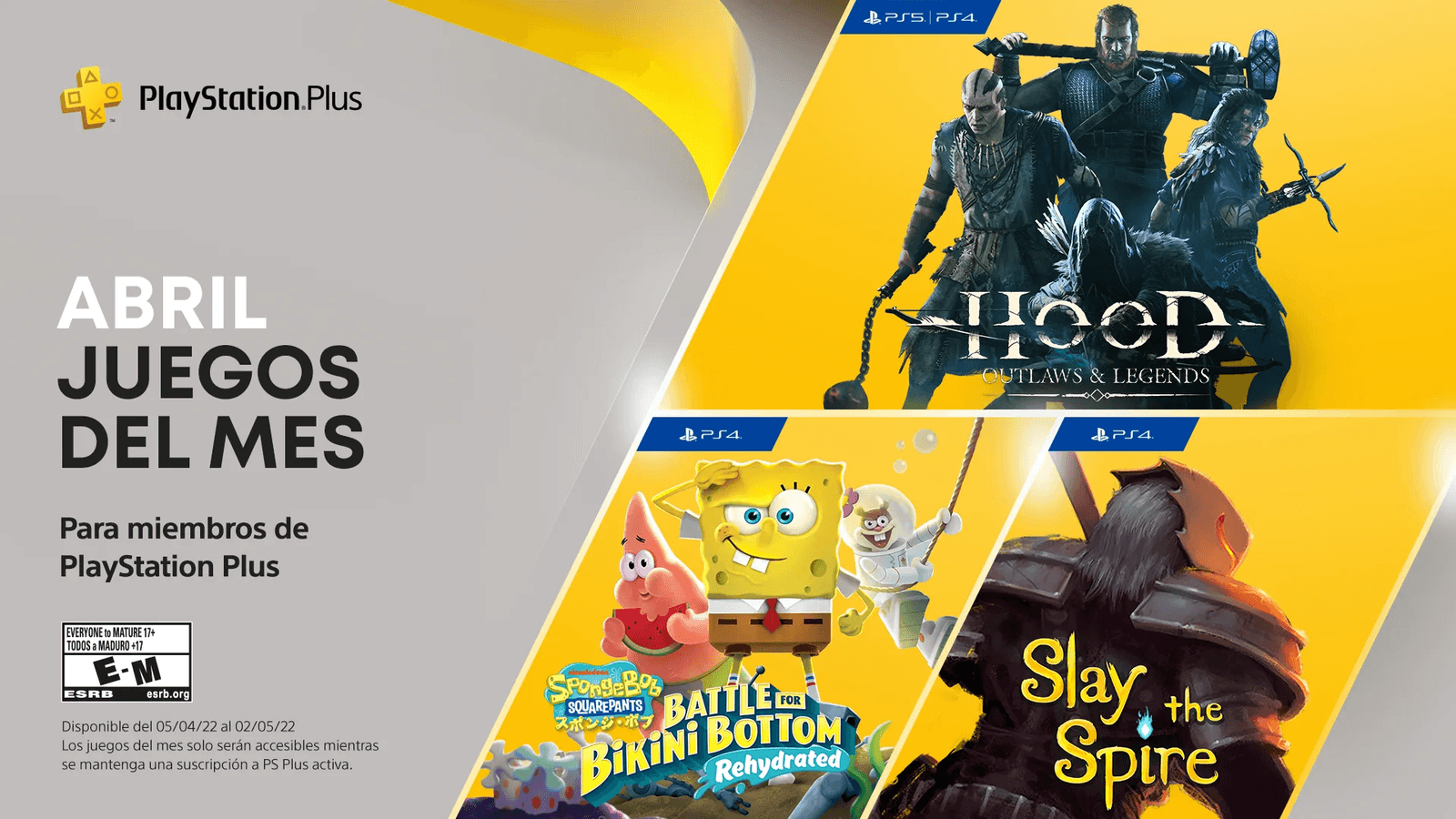 Esta es la alineación de juegos PlayStation Plus para abril 2022