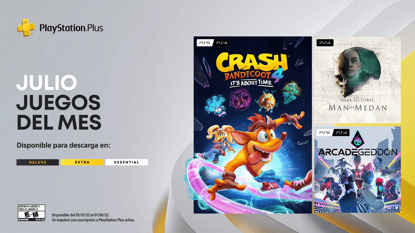 Revelado los juegos PlayStation Plus para julio 2022
