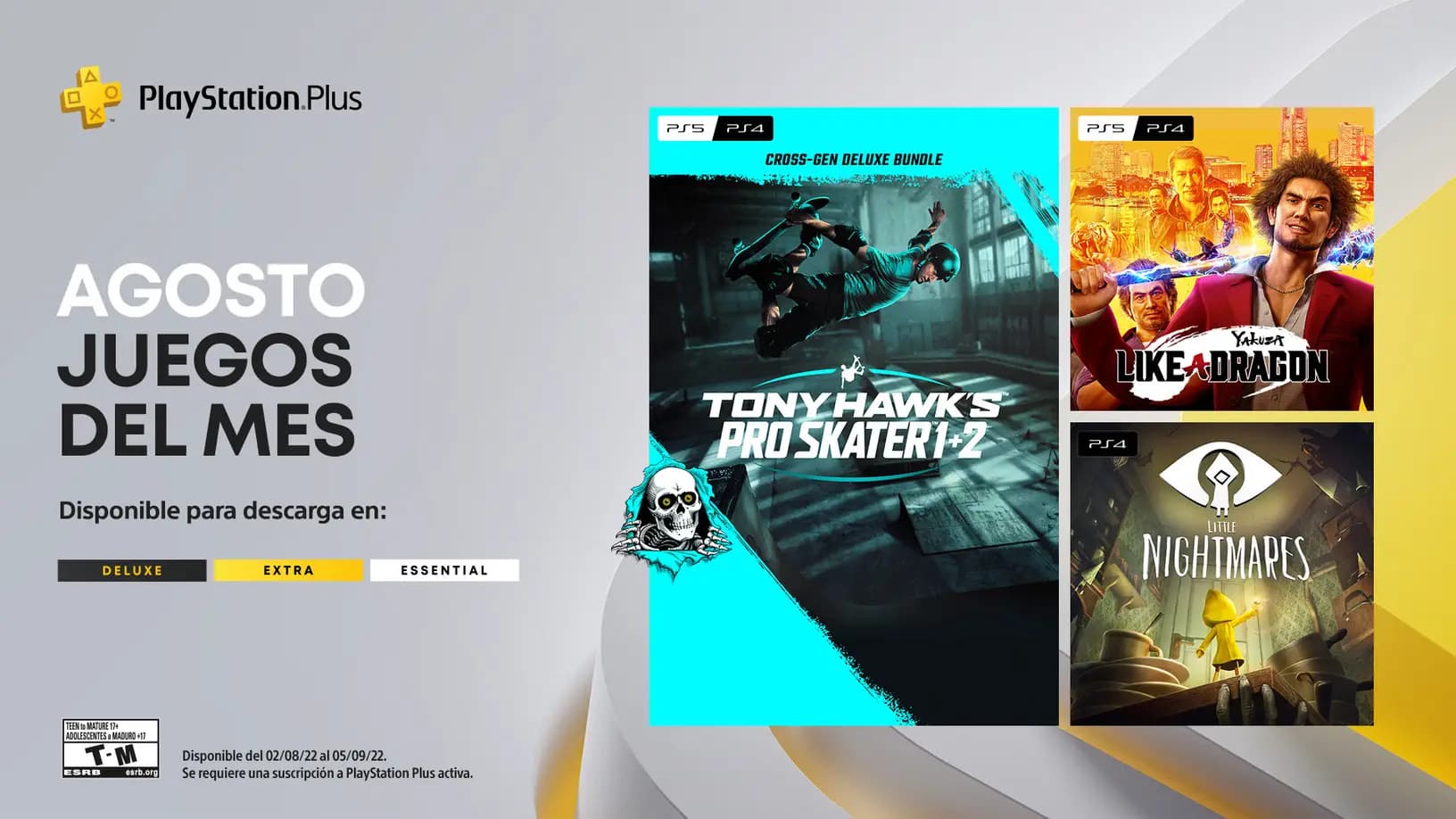 Estos son los juegos mensuales de PlayStation Plus para agosto