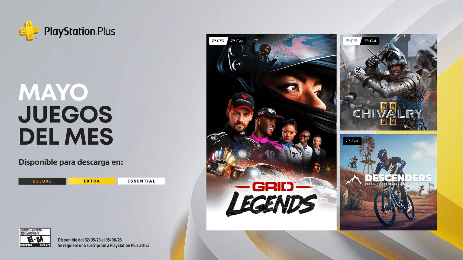 Estos son los juegos mensuales de PlayStation Plus de mayo