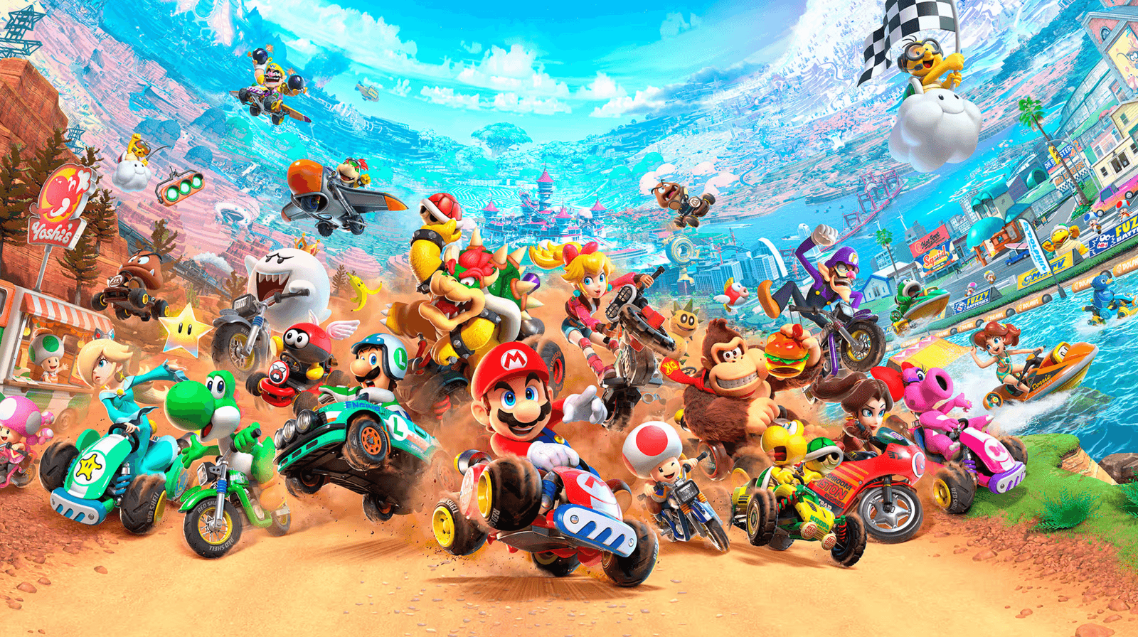 Mario Kart World llegará junto al Nintendo Switch 2 en junio y costará $80 USD