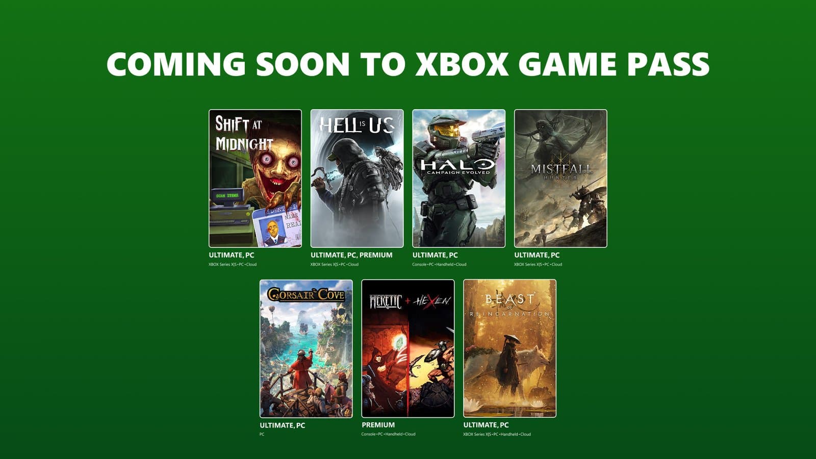 Game Pass cierra julio con Halo, horror y el nuevo juego de Game Freak