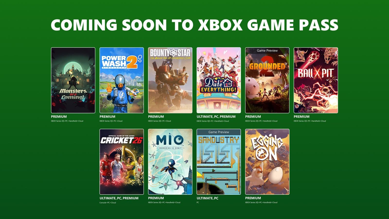 Game Pass arranca agosto con Gears of War: E-Day, Grounded 2 y más