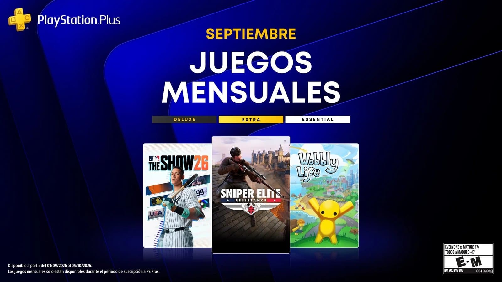 Sniper Elite, MLB The Show y más llegan a PlayStation Plus en septiembre