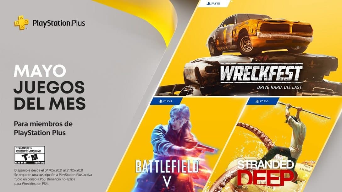 Estos son los juegos PlayStation Plus para mayo 2021
